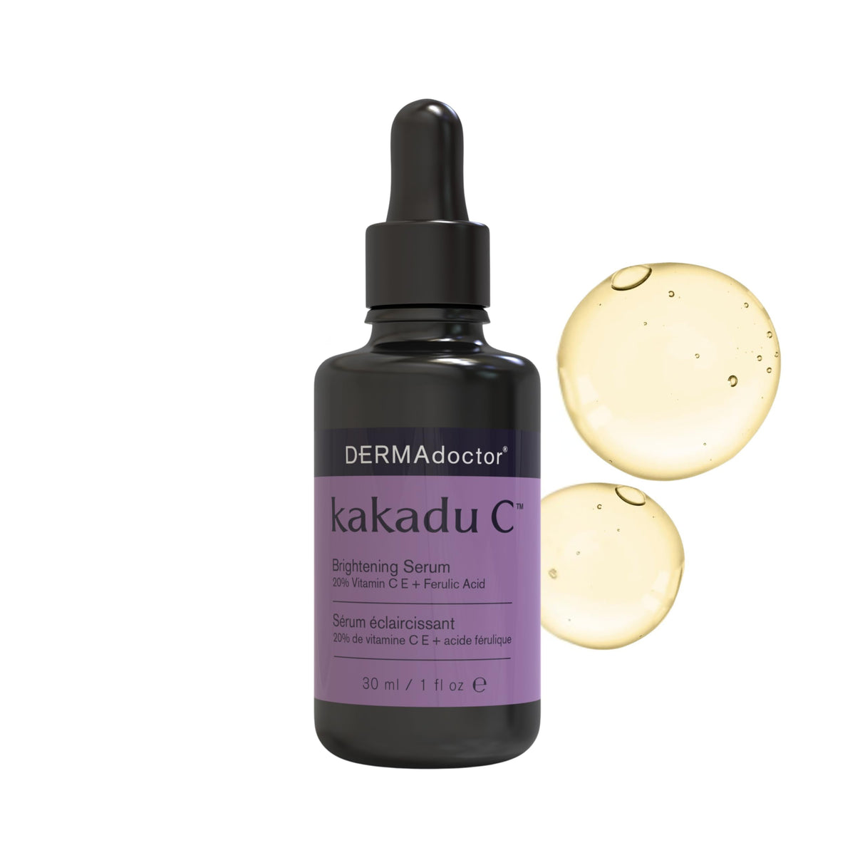 DERMAdoctor Kakadu C 20% Vitamin C Serum for Face, Ferulic Acid, 1 fl oz