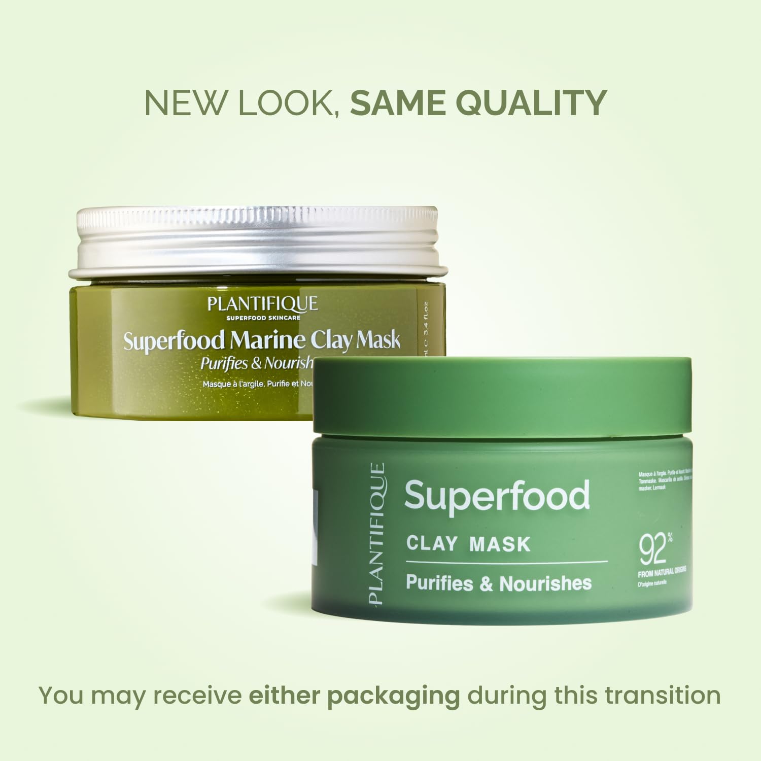 PLANTIFIQUE Korean Clay Mask for Pore Cleansing, Face Masks Skincare 3.88oz