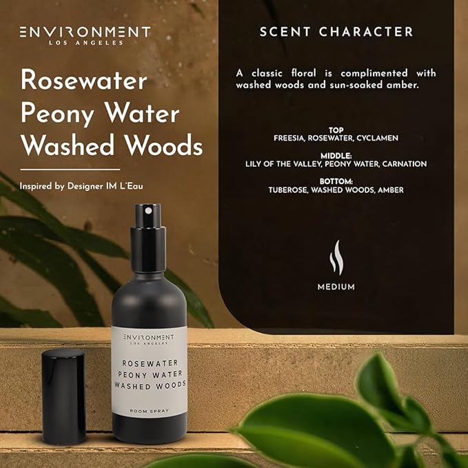 ENVIRONMENT IM L'Eau 100ml Room Spray Rosewater, Peony & Woods