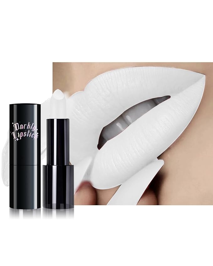 Caedelfly Velvet Matte Lipstick, White Lipstick for Women, Halloween-08