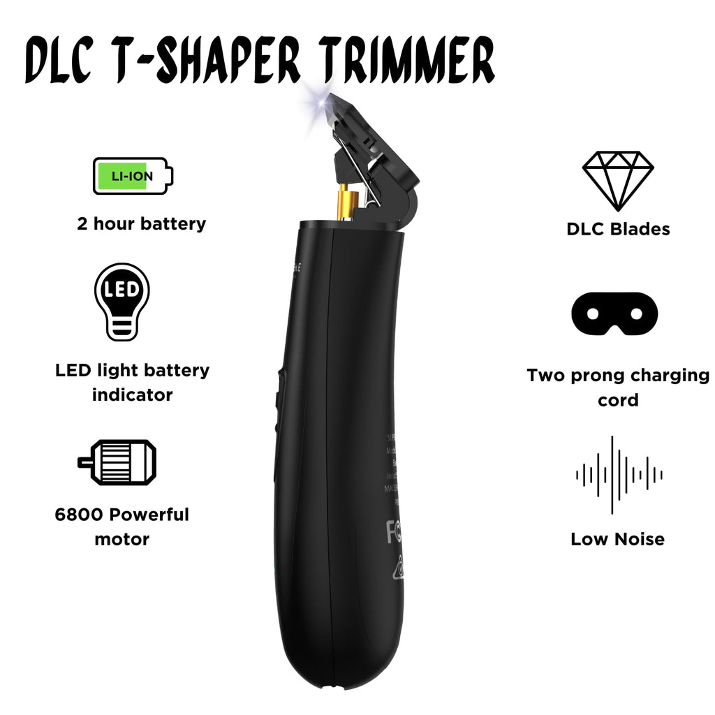 Supreme Trimmer Professional T Shaper | Cordless Hair & Beard Liner for Men | Low Noise, Precision Edger Clippers | Ideal for Sensitive Skin, Kids & Elderly | Barber & Home Use