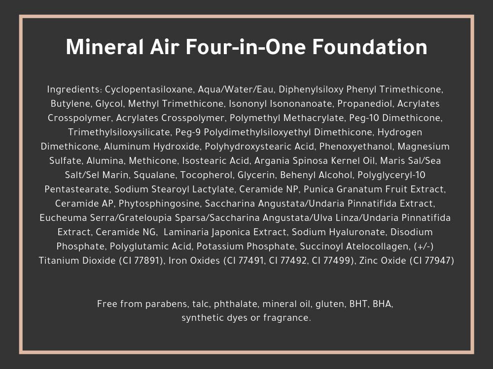 Mineral Air Four-in-One Foundation for Mineral Air Mist Device—Color, 10 ml, Travel Size - Medium Tan