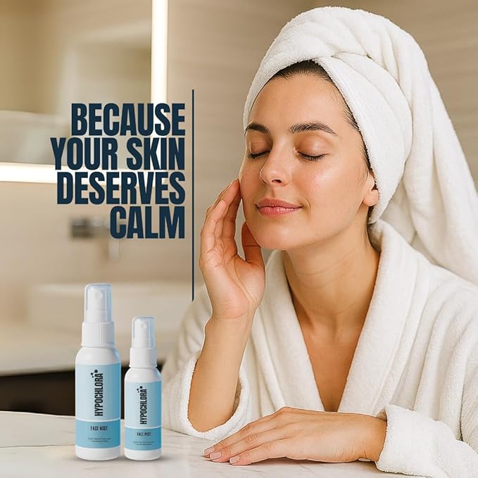 Hypochlora Hypochlorous Acid Face Mist – Gentle Facial Spray for Hydration & Soothing, Alcohol-Free Daily Skincare Refreshing Mist, Sensitive Skin Safe, 4 fl oz