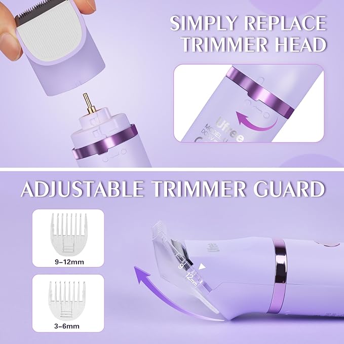 Ufree 3-in-1 Bikini Trimmer Electric Razors for Women, Body Hair Trimmer
