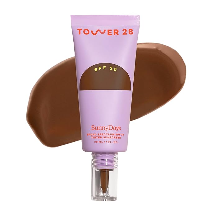 Tower 28 SunnyDays SPF 30 Tinted Sunscreen Foundation, Shade 60 (1 oz)