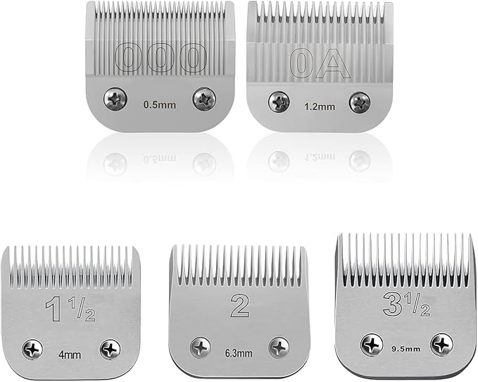 Replacement Ceramic Blades Set,Compatible with Andis,Oster 76,Wahl KM10