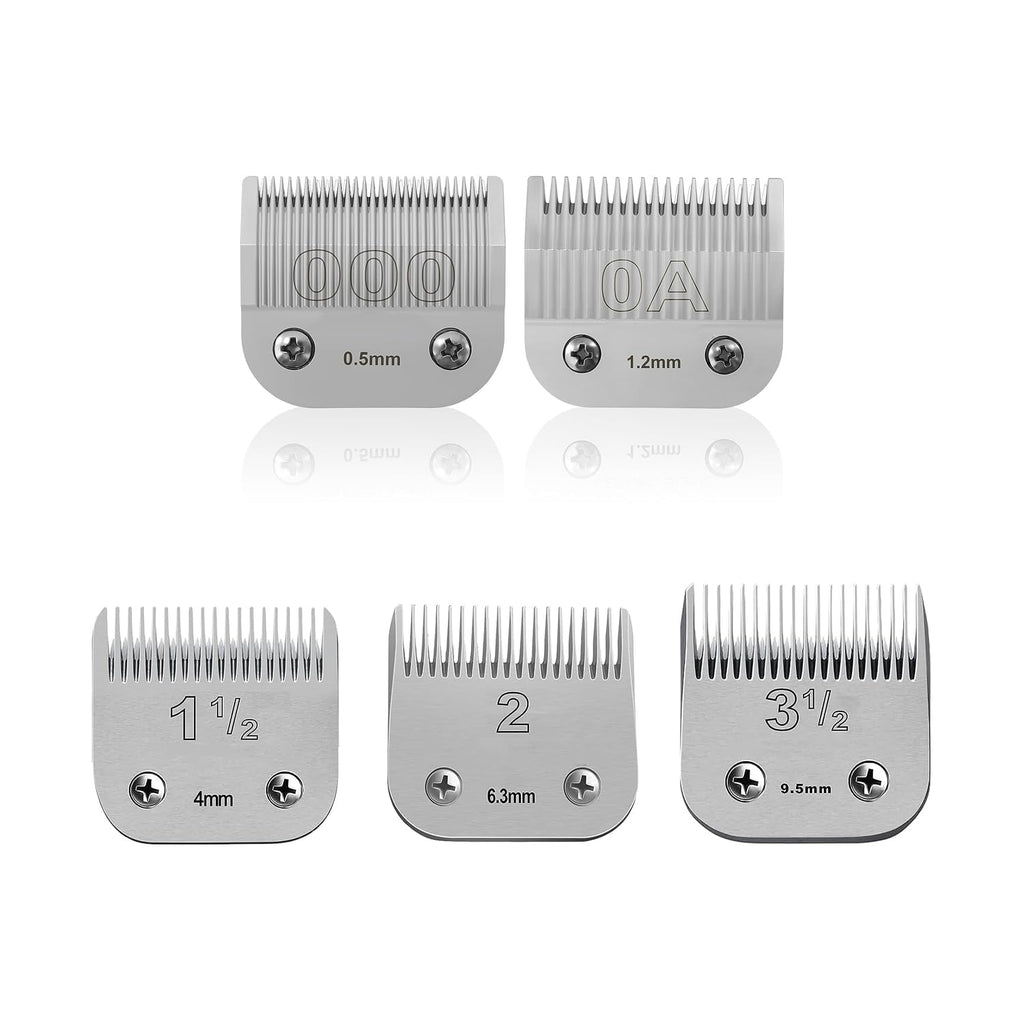 Replacement Ceramic Blades Set,Compatible with Andis,Oster 76,Wahl KM10