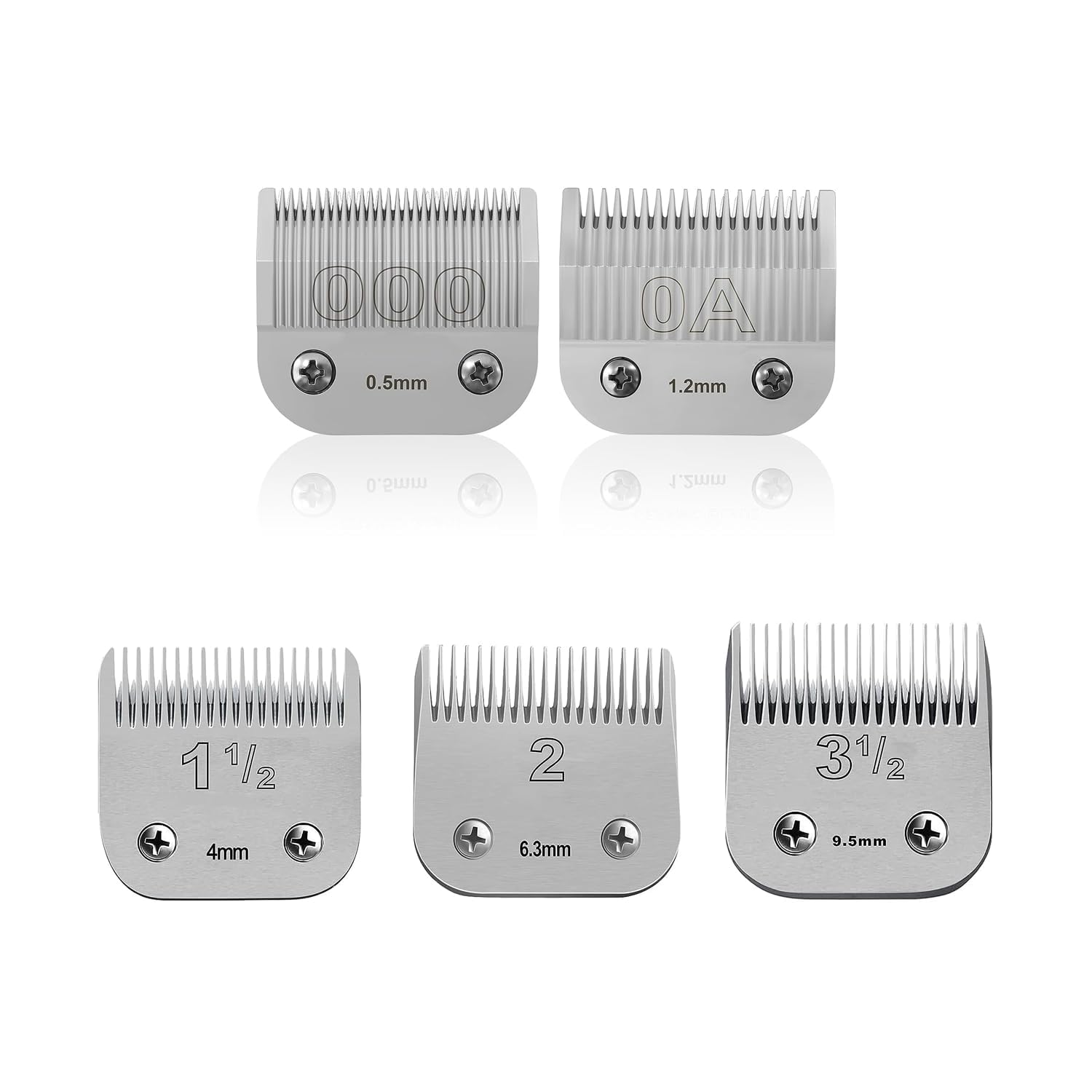 Replacement Ceramic Blades Set,Compatible with Andis,Oster 76,Wahl KM10