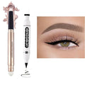 Daeuwiutr Cream Eyeshadow Stick and Wings Eyeliner Stamp Set Mothers Day Gift, Nude Pink Eye Shadow Pencil Shimmer Smoothing Eyeshadow Pen and Liner,Highlighter Stick, Multi-Dimensional Eye Makeup