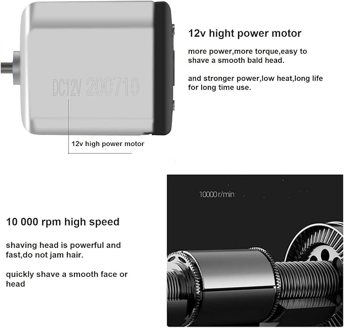VSTSERIES Corded Electric Foil Shaver,Professional Close Shave Razor,Bald Head Shavers for Men,Barber Shop Fade Style Clipper,Face Stubble Beard Smooth Trimmer,12v Powerful Motor,Only Corded Use