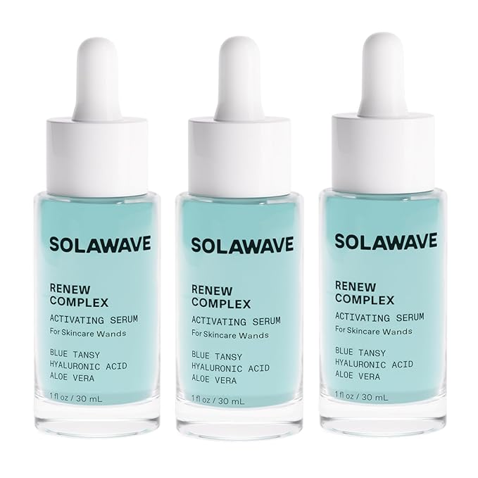 Solawave Renew Complex Red Light Therapy Activation Serum, 1 Oz (3-Pack)