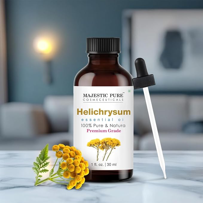 Majestic Pure Helichrysum Essential Oil for Diffuser - 1 fl oz