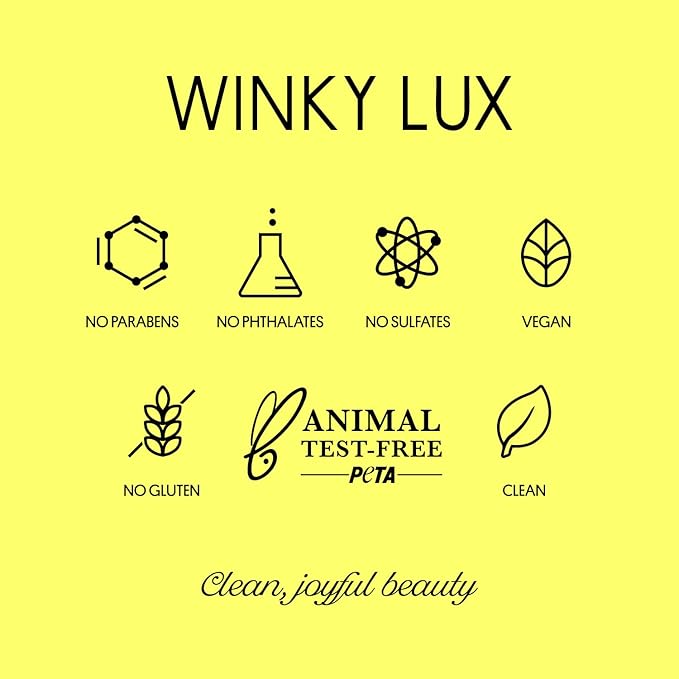 Winky Lux Luscious Barely There Sheer Tinted Lip Oil - Hydrating Lip Gloss Tint, Cool Pink Glossy Lip Balm, Juicy Non Sticky Long Lasting Formula, Infused with Jojoba Oil & Soft Vanilla Scent