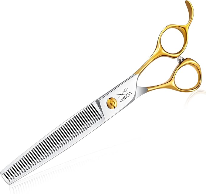 JASON Dog Grooming Thinning Scissors - 7.5" Blending Shears 40 Teeth