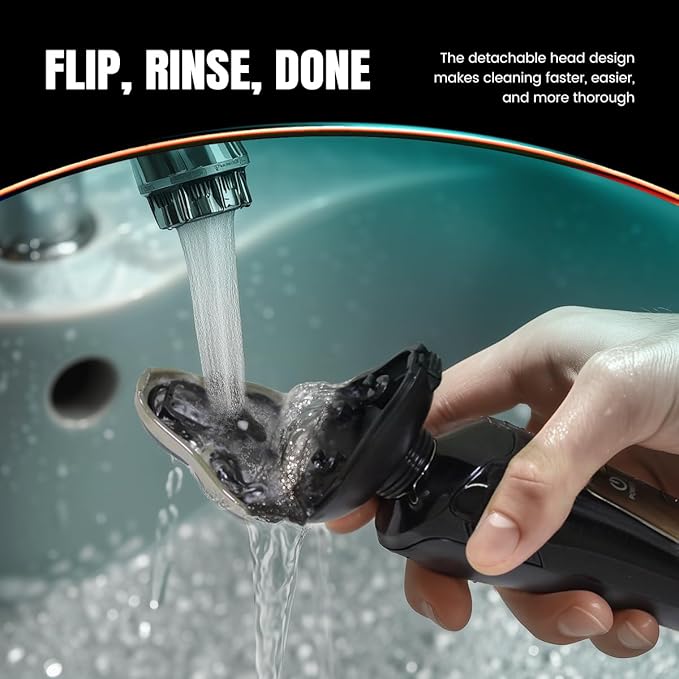 PRITECH Electric Razor for Men Rotary Electric Shavers for Men Cordless