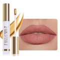JUAAZIN All Day Lip Stain Peel Off Gold Liquid Lip Gloss Tattoo, Ruby Red Matte Finish Peel Off Lip Stain Masque, Long Lasting Waterproof Lip Tint, Transfer-proof for All Skin Types 03#