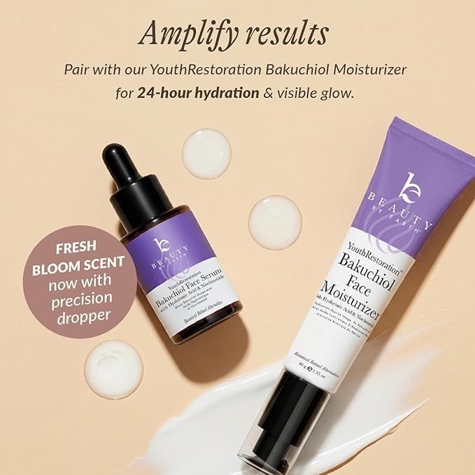 Bio Retinol Alternative Bakuchiol Serum - Smooths Skin & Reduces Fine Lines