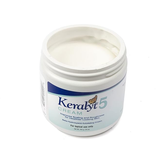 Keralyt 5 Psoriasis Cream - Full Body 5% Salicylic Acid Exfoliating Skin Lotion - Promotes Relief from Itchy, Redness, Dryness, Roughness, and Flakey Skin