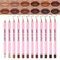 Hxssll 12Pcs Matte Lipstick Crayon Lip Liner pencil Set, Creamy & Hydrating Matte Lip Pencil, Smudge-Proof, Long-Wear Waterproof Lipstick Liner to Create Perfect Lip Makeup (12pcs) Set #01