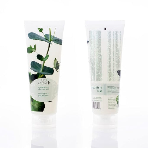 100% PURE Eucalyptus Shower Gel Natural Foaming & Hydrating Body Wash
