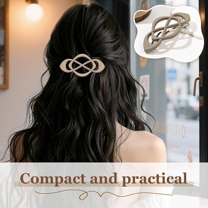 4 Pack Vintage French Barrette Hair Clips, 2026 New Hair Accessories for Women, Strong Hold No Slip Styling (Style A)