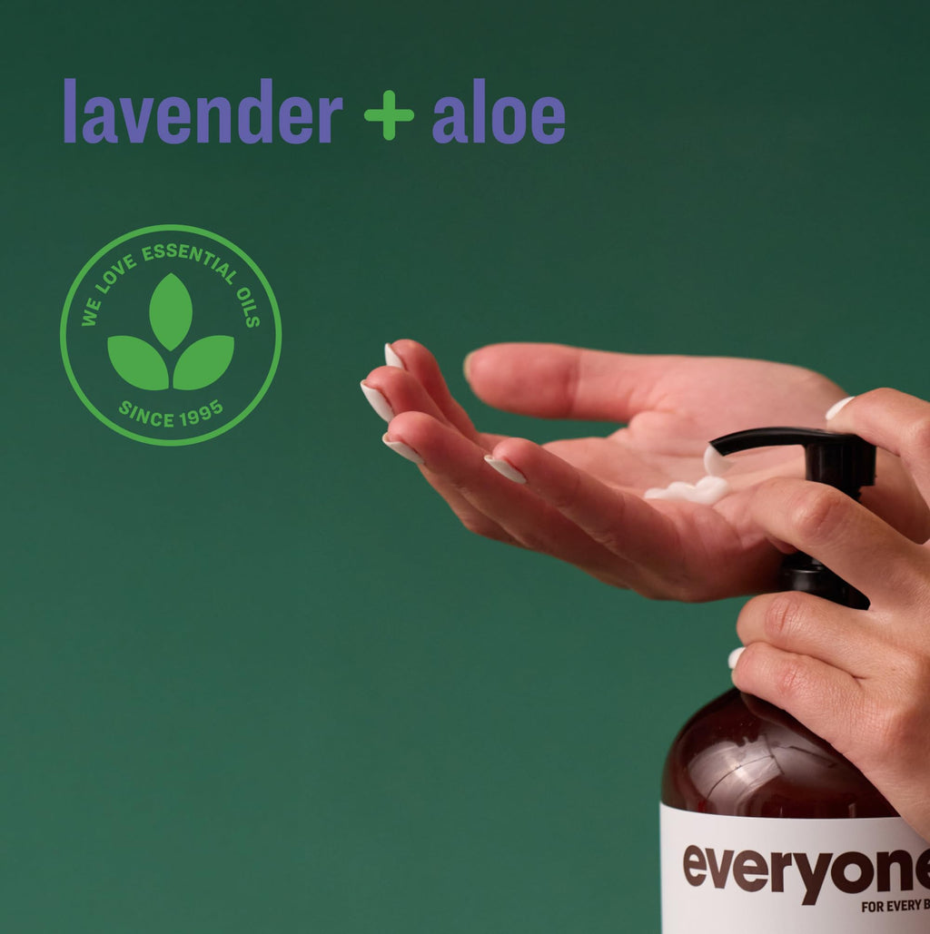 Everyone 2-in-1 Hand & Body Lotion, Lavender + Aloe, 32 oz 2-Pack