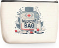 Wenboco Medicine Makeup Bag, Large Capacity Travel Makeup Case Cosmetic Bags for Women, Portable Pouch Purse Travel Essentials Toiletries Accessories, Christmas Birthday Gifts for Women 3