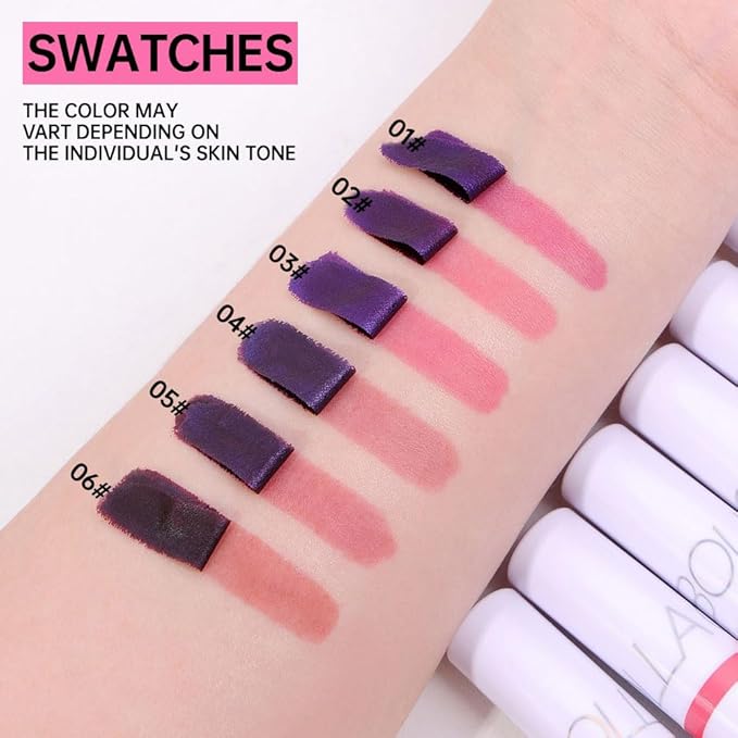 Hxssll Peel off Lip Stain Masque - Lip Liner Peel Off Lip Stain Tattoo, All Day Peel-Off Lip Tint,Long Lasting Waterproof Transfer-proof Lip Mask Peel Off Lip Gloss,Stay Lip Makeup C06#