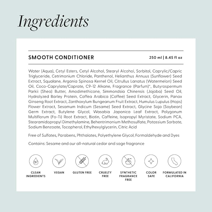 Arey Smooth Conditioner, Reduces Signs of Aging Hair, 8.45 Fl Oz