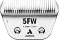 Andis 561464 ceramicEDGE Detachable Wide Blade #5FW – Carbon Steel Pet Clipper Blade, Coarse Tooth, Professional Grooming Performance