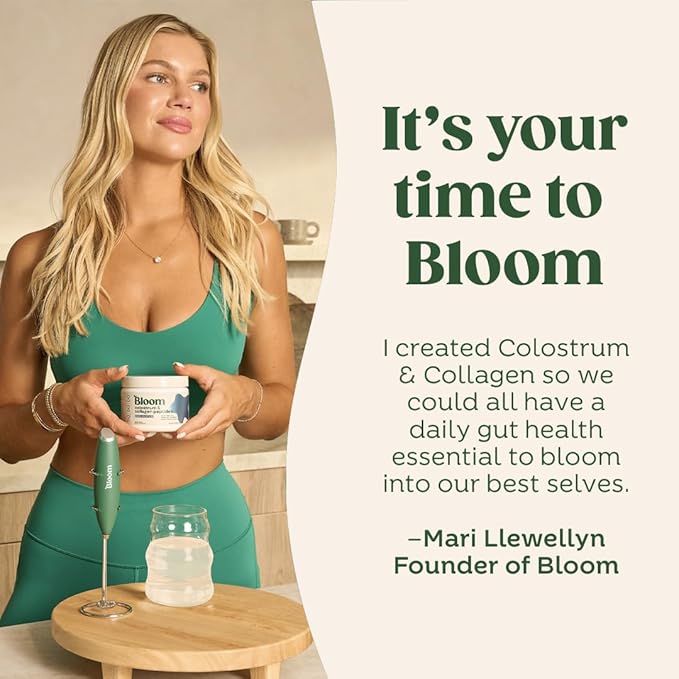 Bloom Nutrition Bovine Colostrum Powder, Unflavored, 25 Servings