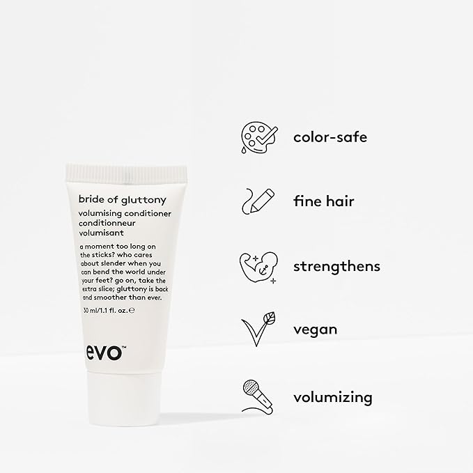 Evo Volumizing Introduction Set - Sulfate-Free Shampoo, Conditioner, Root Spray & Styling Lotion For Fine Hair - Travel Size