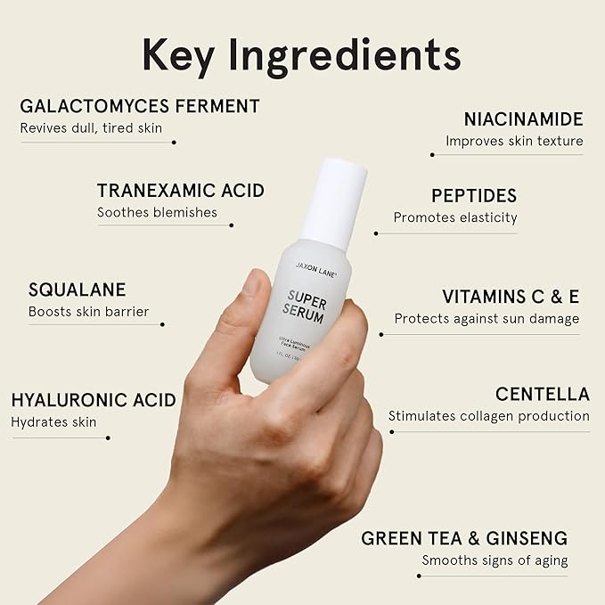 JAXON LANE Super Serum Korean Face Serum for Men, 1 Pack