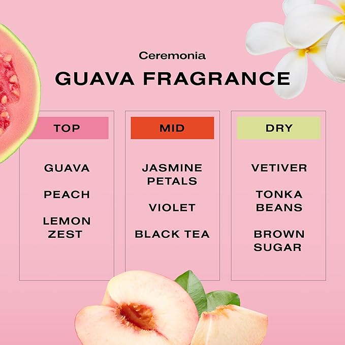 Ceremonia Guava Rescue Spray | UV + Heat Protective Detangler, 6.7 fl oz