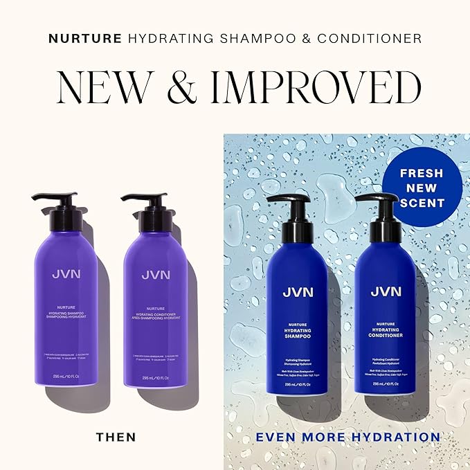 JVN Nurture Hydrating Shampoo & Conditioner Set, 20 Fl Oz