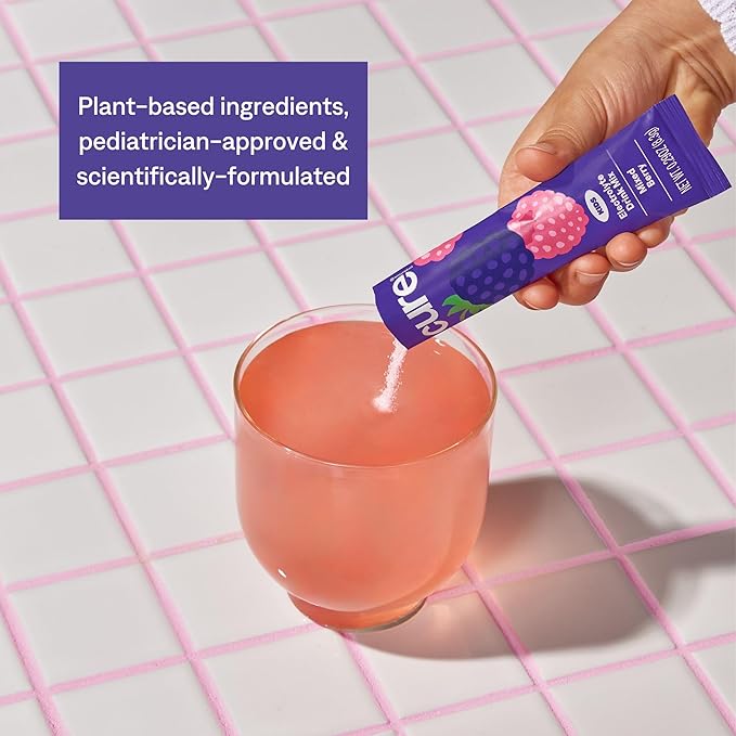 Cure Hydration - Kids Electrolyte Drink Powder Mixed Berry 14 Packets