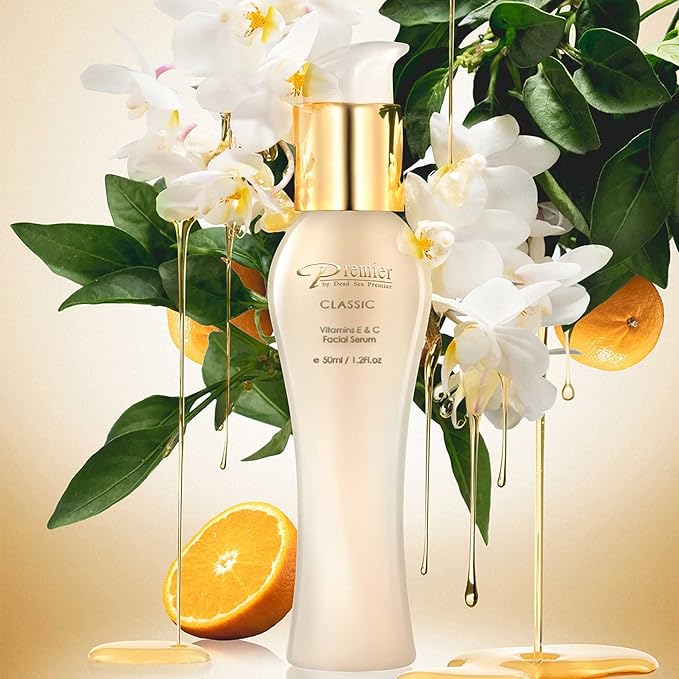Premier Dead Sea Vitamin C Serum for Face, Brightening 1.7 Fl Oz
