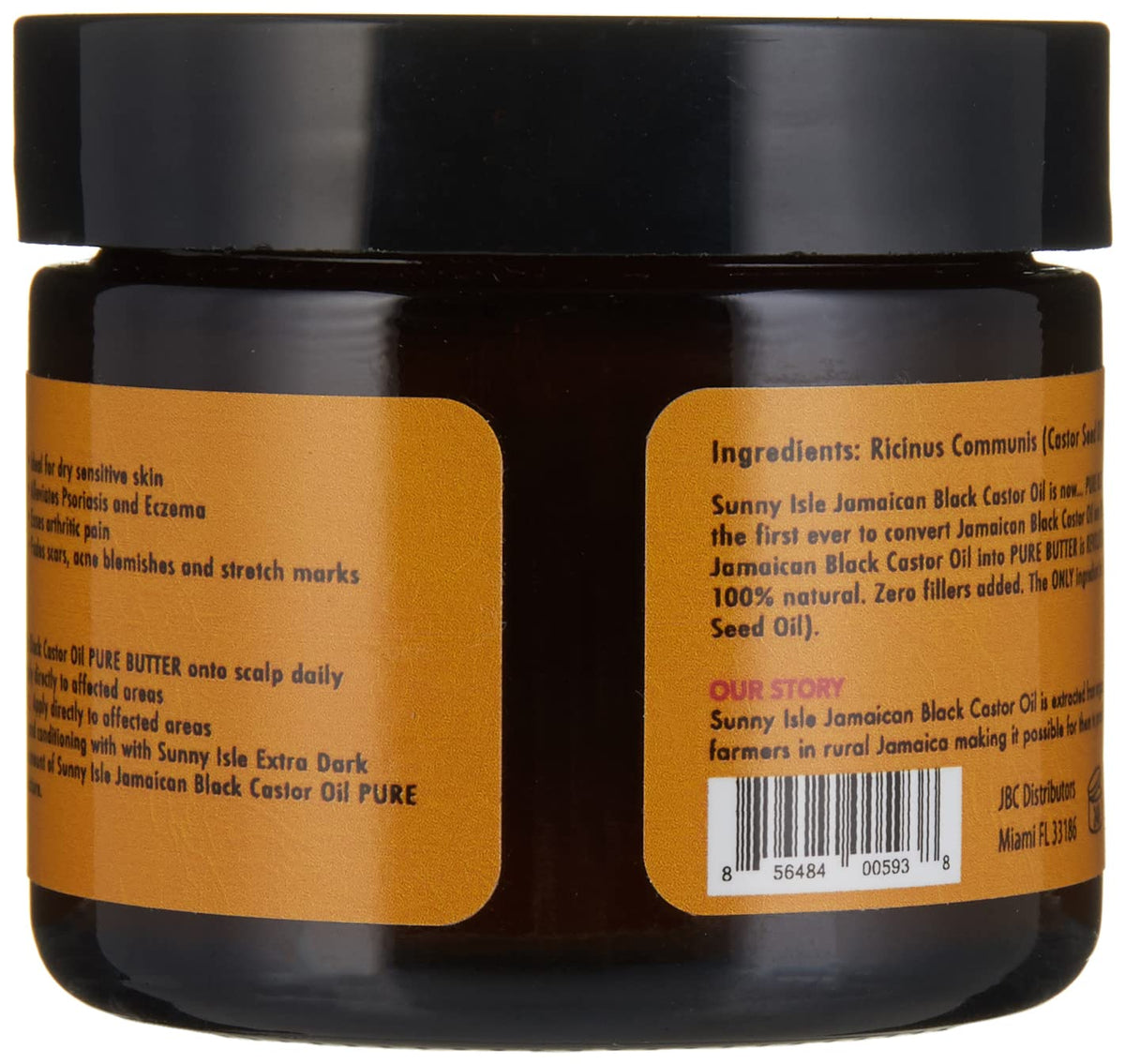 Sunny Isle Jamaican Black Castor Oil Pure Butter 2oz | Hair & Skin