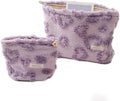 getgto 2 Pcs Makeup Bags, Large Cosmetic Bag Travel Toiletry Bag