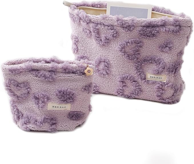 getgto 2 Pcs Makeup Bags, Large Cosmetic Bag Travel Toiletry Bag