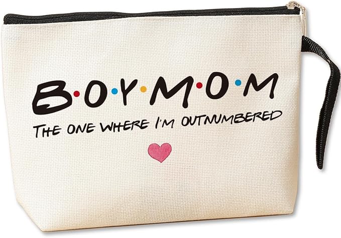 Jztco Boy Mom, Baby Shower Gifts for Moms First Time Makeup Bag