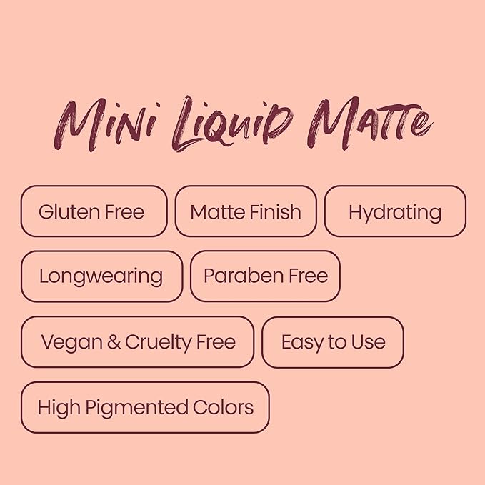 The Lip Bar - Nonstop Liquid Matte Lipstick Mini 2-Pack, Curlfriend (Mauve Pink) + Savage (Chocolate Red-Brown) - High Pigment - One Swipe - Long Lasting - Jojoba Oil & Vitamin E - Vegan -.24 fl oz