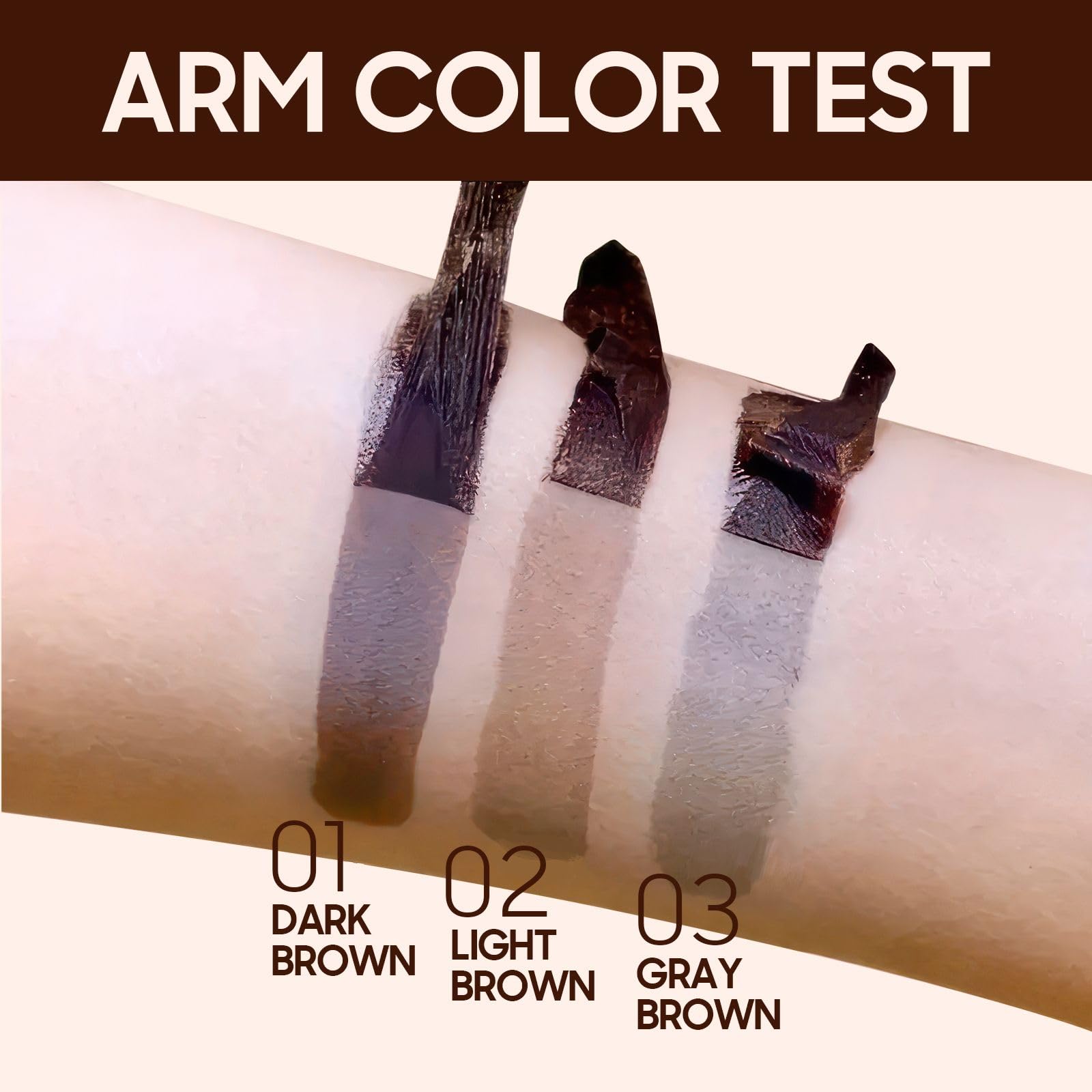 Peel Off Eyebrow Tint Brow Gel Eyebrow Tattoos Waterproof Light Brown