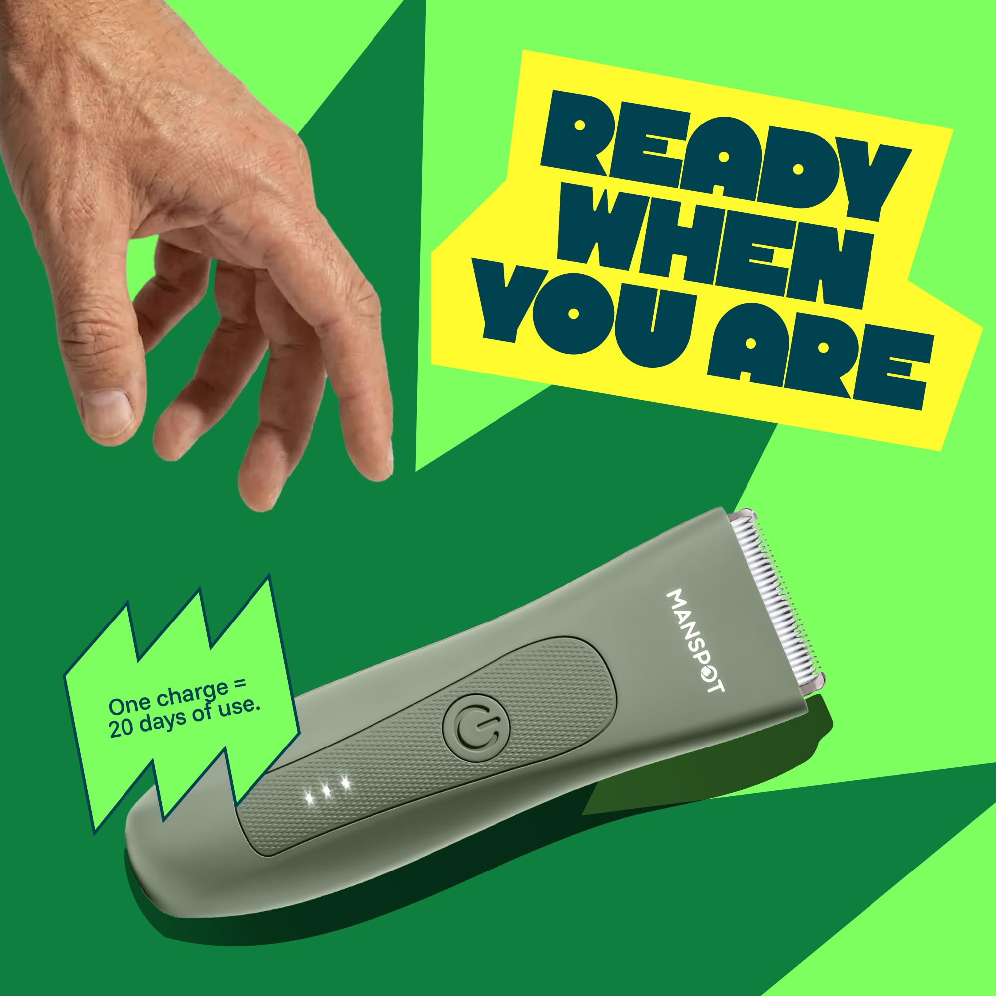 MANSPOT Manscape Groin & Body Hair Trimmer for Men & Women