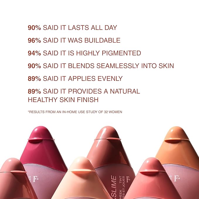Freck Beauty CHEEKSLIME Lip and Cheek Tint, 15ml | Liquid Cream Blush Makeup, Long Lasting Pigmented Natural Skin Finish |Blends Seamlessly, Dries Down for All Skin Tones |Big Thrills (Warm Deep Rose)
