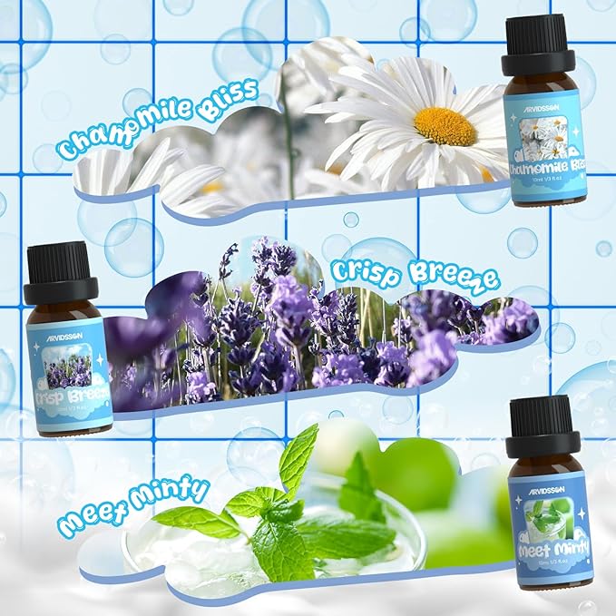 ARVIDSSON Laundry Collection Essential Oil Set, Use with Wool Dryer Balls