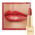 Oulac Orange Red Lipstick for Women with Metallic 3D Shine Lightweight Hydrating Formula, High Impact Lip Color, Vegan Beauty, Full Coverage Lip Makeup, Christmas Gifts for Women, Dangerous(02)