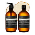 Aesop Shampoo + Refill | Soften Hair, Restore Shine | Bergamot Rind, Frankincense, Cedar Atlas | 16.9 oz / 500 mL (Pack of 2)