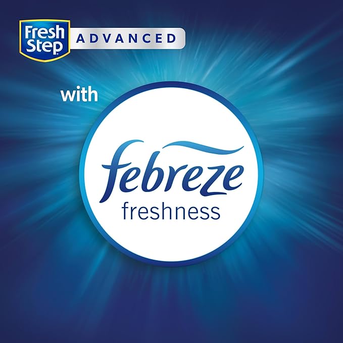 Fresh Step Heavy Duty Odor Block Advanced Multi Cat Clumping Litter with Febreze, 17.5 lb (Package May Vary)