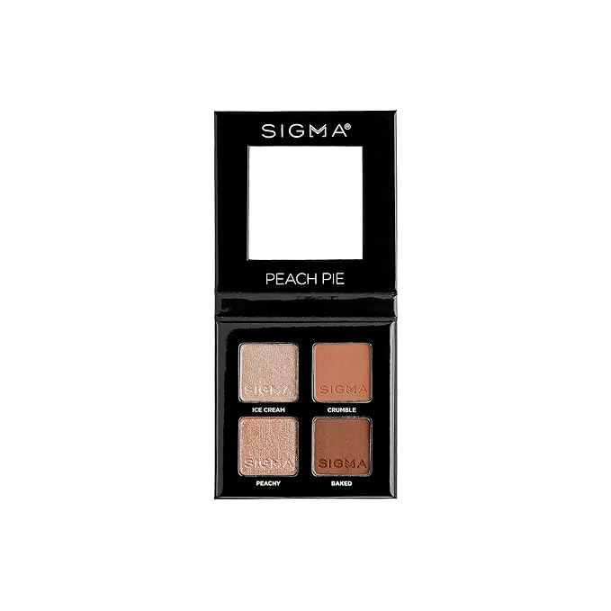 SIGMA BEAUTY Quad Eyeshadow Palette - Peach Pie Eyeshadow Quad, 4 Shades